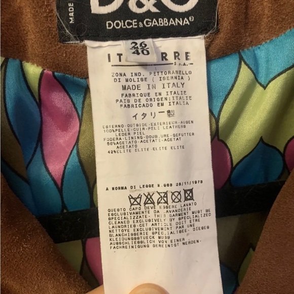 Dolce and Gabbana Brown Suede Trench Coat Size 40. - Picture 7 of 15